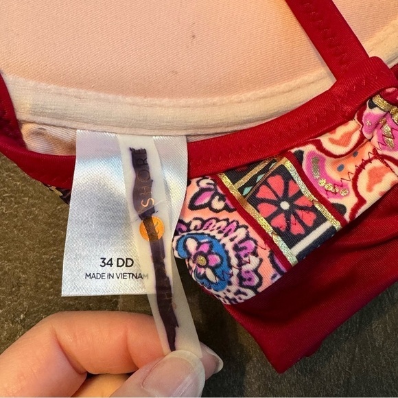 NWOT Shade & Shore Push-Up Bikini Top 34DD - Picture 6 of 7